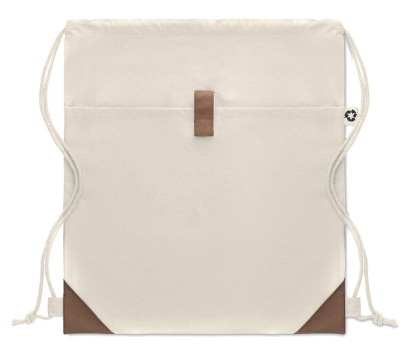 Rucsac cu cordon din bumbac Panda Bag - Bej