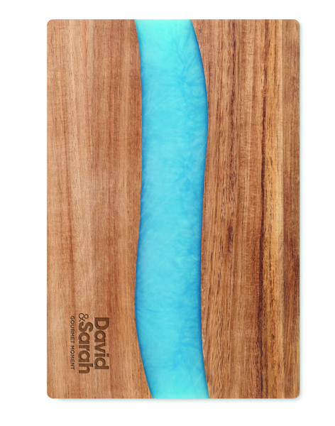 Grooves cutting board acacia wood, 300x200 mm