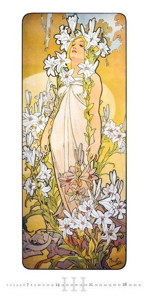 Nástěnný kalendář Alfons Mucha 2027
