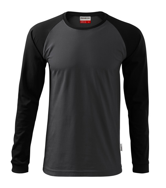 Triko Unisex Rimeck® Street Ls - Ebony Gray / XL