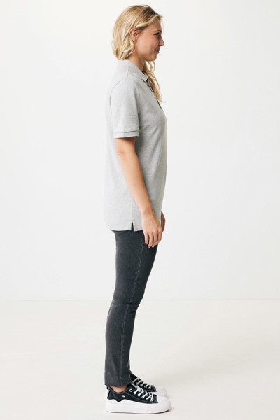 Polo en coton piqué et recyclé Iqoniq Yosemite - Heather Grey / XXL