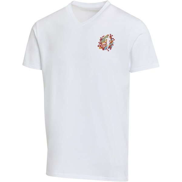 Balfour unisex OCS organisch 200 g/m² T-shirt met korte mouwen en V-hals - Wit / M