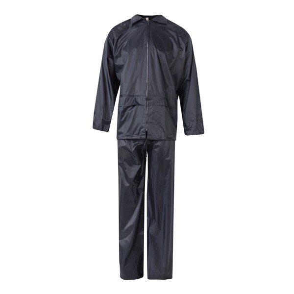 VL SEDNA. Rain suit (225g/m²), two-piece in polyester (100%) with PVC coating - Blue / 2XL
