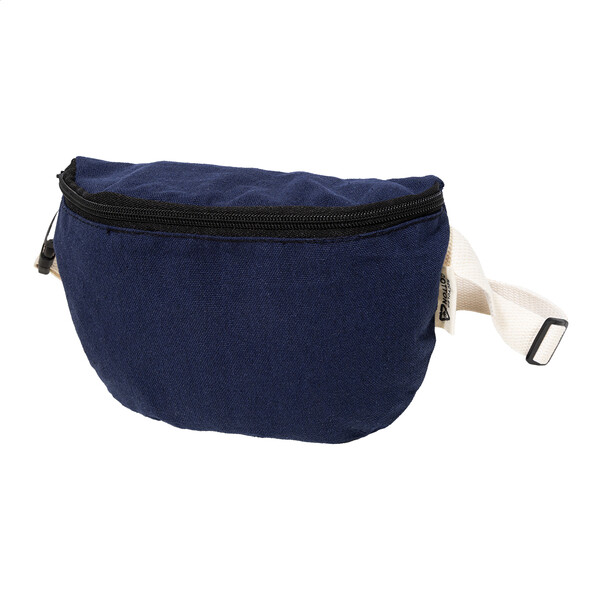 Sac banane en canvas recyclé Rekan Hip - Bleu