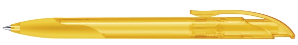 Senator® Challenger Clear Soft Grip, Push Ball Pen - Yellow Similar PMS 7408