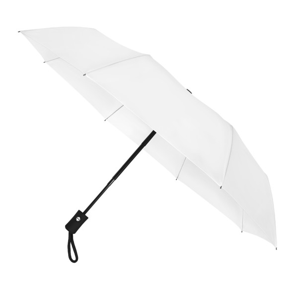 FALCONETTI - Parapluie pliant - Ouverture et fermeture automatique - Impermable au vent -  100 cm - Blanc