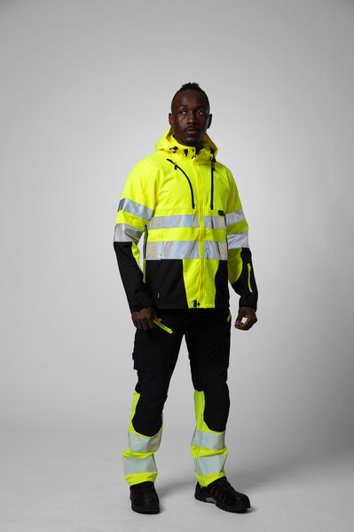 6419 Shell Jacket HV Yellow/Black L