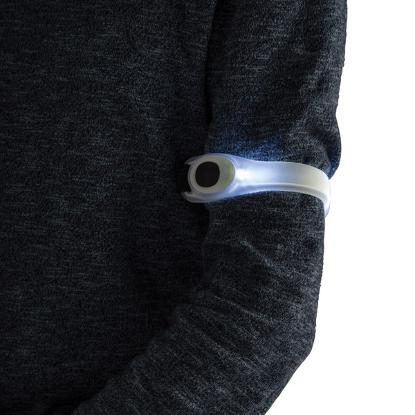 Xd Collection led safety strap, TPU, 222 mm - White / Black