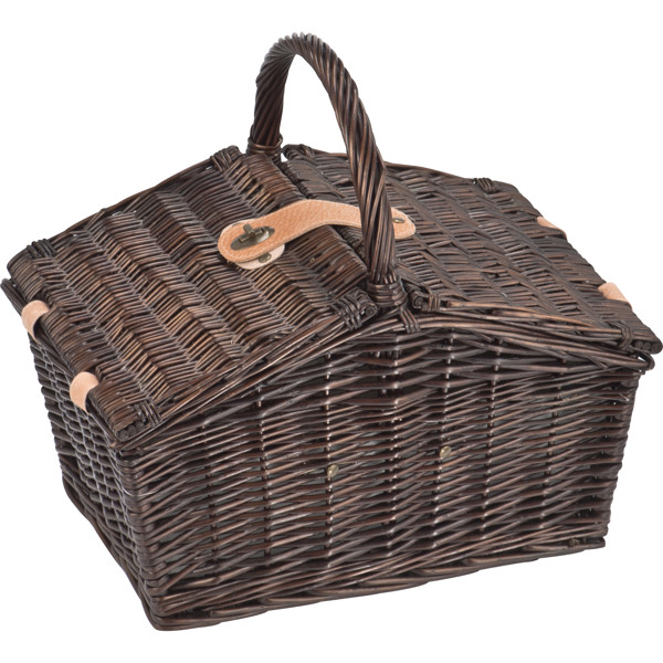 Picnic basket for 2 persons LORENZA - Brown