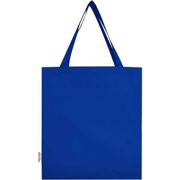 Sac shopping à soufflets Madras en coton recyclé 140 g/m² certifié GRS 12L - Bleu royal