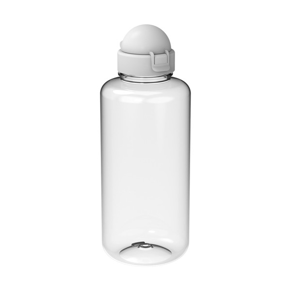 Drinking Bottle "Junior", 1 L, Renew - Transparent / White