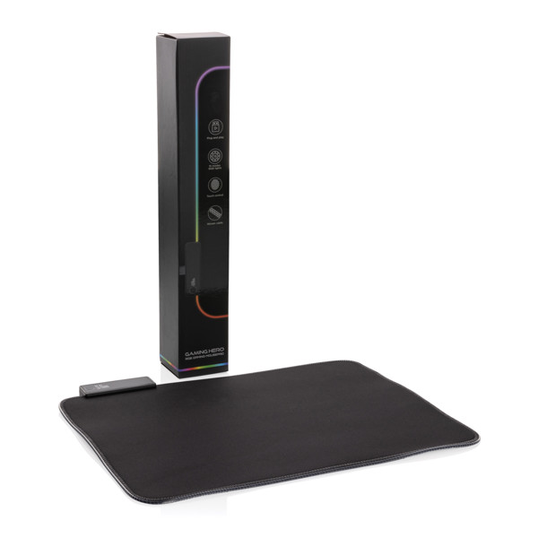 Gaming Hero mousepad RGB lighting, 361x263 mm