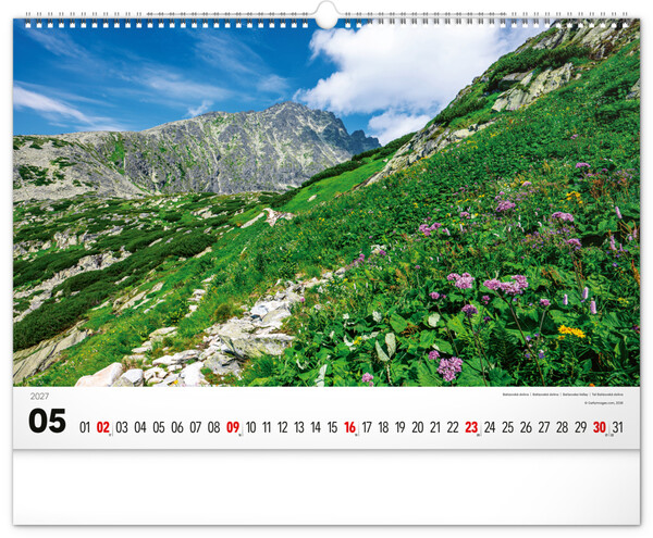 Notique Nástenný Kalendár Magické Tatry 2027, 48 x 33 cm