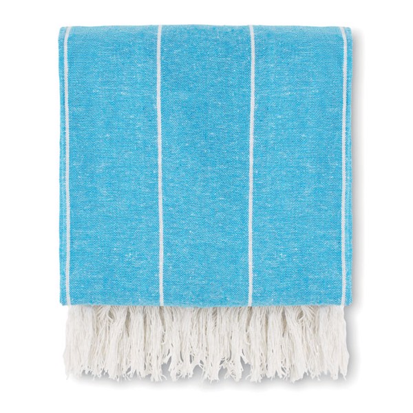 Round beach towel cotton Round Malibu - Turquoise