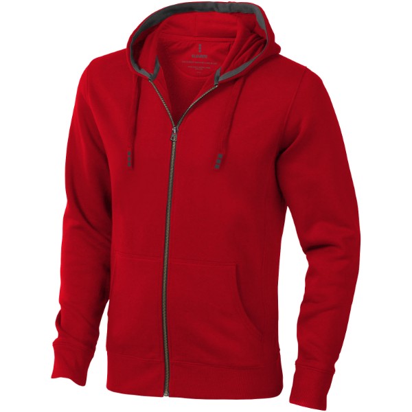 Felpa Arora con cappuccio e cerniera unisex - Rosso / XXS