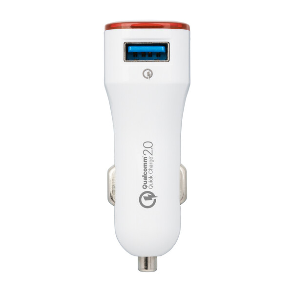 Chargeur voiture USB Quick Charge 2.0® COLLECTION 500 - rouge