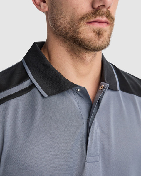 Samurai Polo Shirt - Lead/Black / XXL