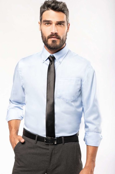 Men’S Long-Sleeved Non-Iron Shirt - White / 4XL