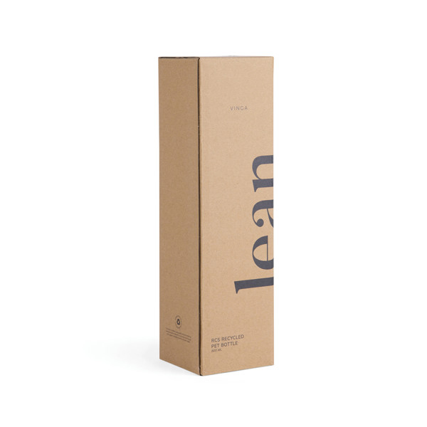 VINGA Bouteille d'eau 800ml RCS RPET Lean - Bleu Marine