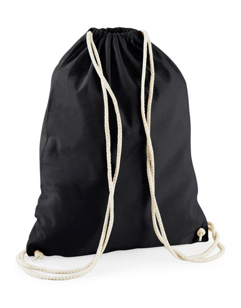 Recycled Cotton Gymsac - Black / ONE SIZE