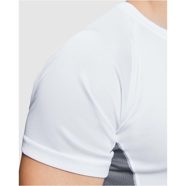 Shanghai short sleeve kids sports t-shirt - White / Dark Lead / 4