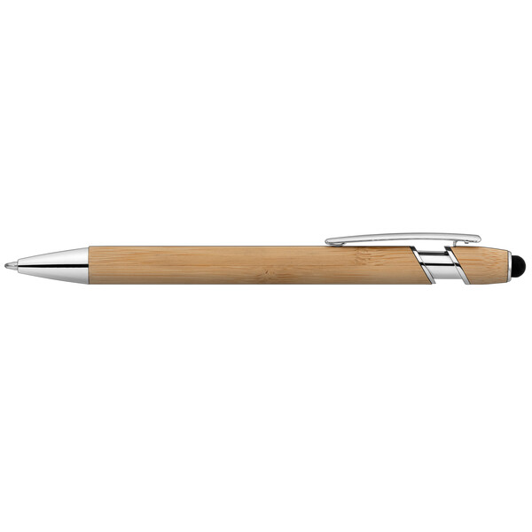 Stylo stylet Prince Bamboo - Bambou / Jet d’encre 4 couleurs
