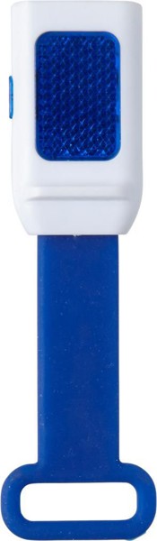 Lumière vélo Duncan | Plastique | 3+1 LED | Sangle silicone - bleu