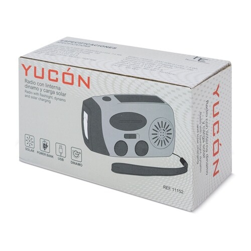 RADIO WITH DYNAMO TORCH AND SOLAR CHARGING “YUCÓN”