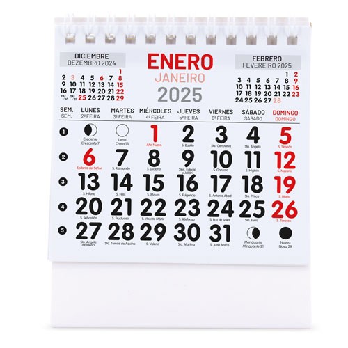 CALENDARIO SOBREMESA