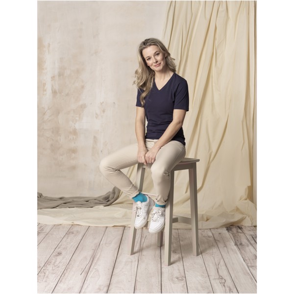 T-shirt Kawartha in tessuto organico a manica corta da donna - Grigio tempesta / S