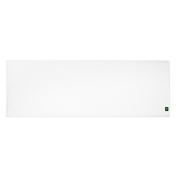 BERNAL. Fitness chladicí ručník recyklovaný polyesterový šátek (100% rPET) s netkaným sáčkem - Bílá