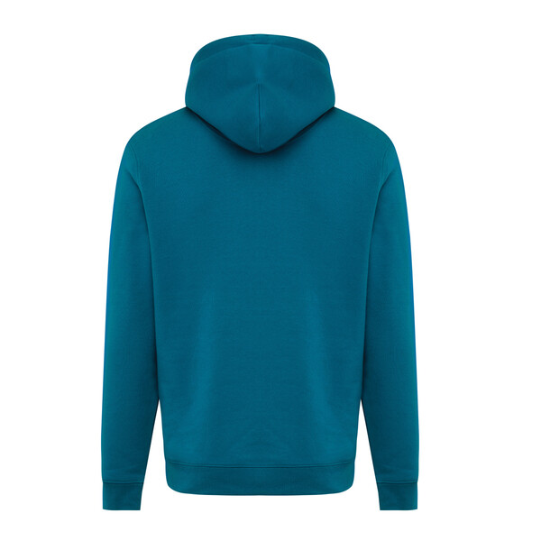 Mikina s kapucí IQONIQ Joshua z recyklované bavlny - Dark Teal / S