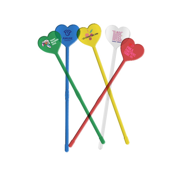 COCKTAIL STIRRER 190mm SPATULA END - Transparent / 