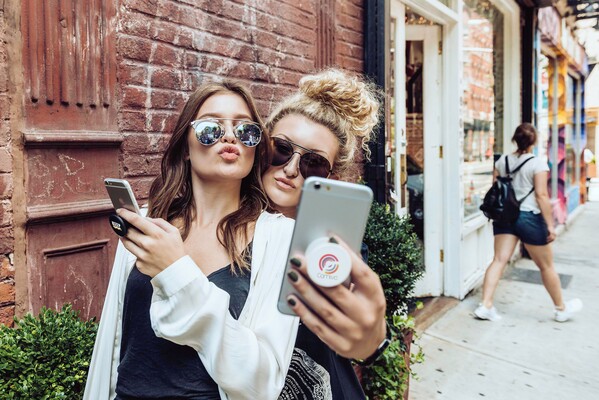 PopSockets® phone holder PopGrip 2.0 - white