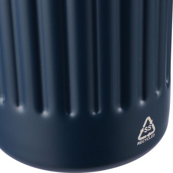 Garrafa de aço inoxidável reciclado com parede dupla (500 ml) Lior - branco