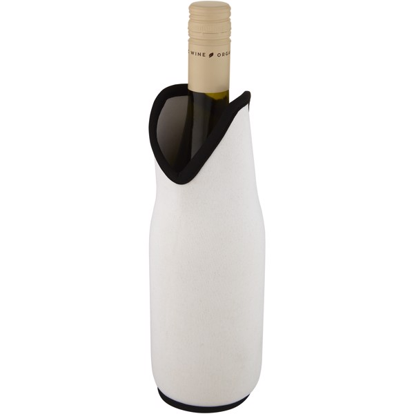 Noun recycled neoprene wine sleeve holder - White