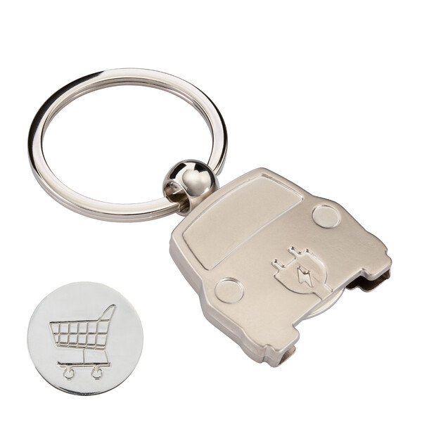 Key Ring DRIVE IN - matt-silver finish