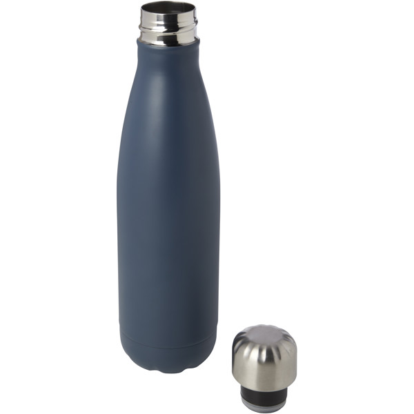 Bouteille isotherme sous vide Cove de 500 ml en cuivre et acier inoxydable recyclé certifié RCS - Bleu hale