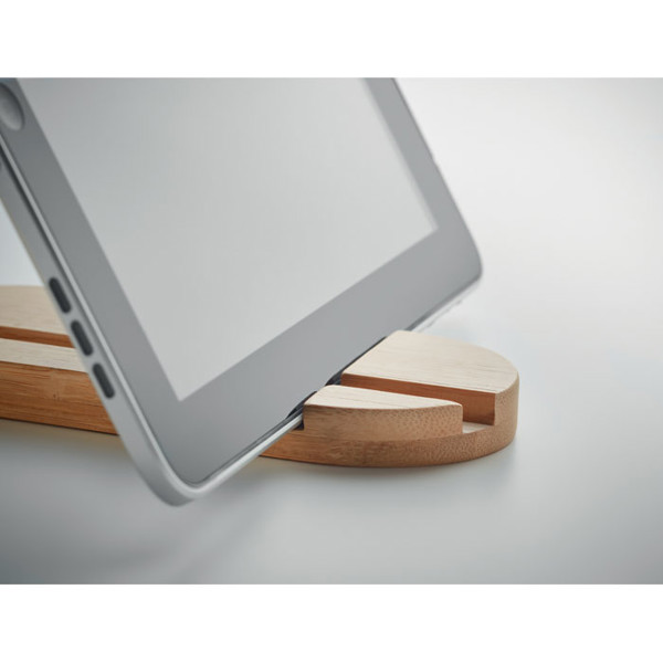 Bamboo tablet/smartphone stand Robin