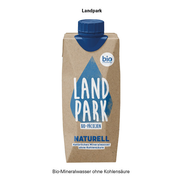 Drink Pack Landpark Mineralwasser naturelle in Werbeverpackung