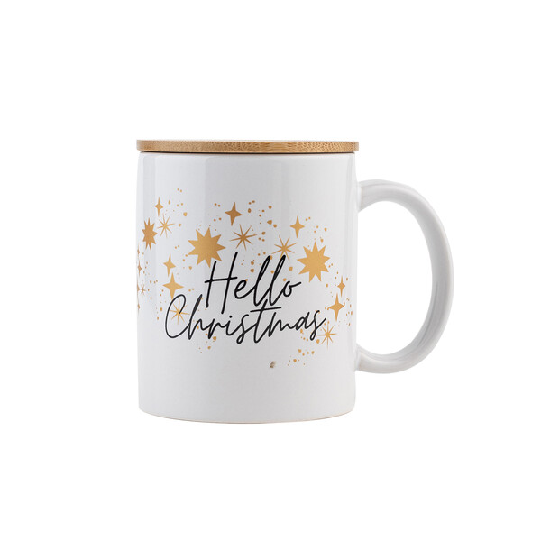 "Hello Christmas" ceramic mug