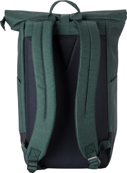 Mochila roll-top em poliéster (600D) Oberon - preto