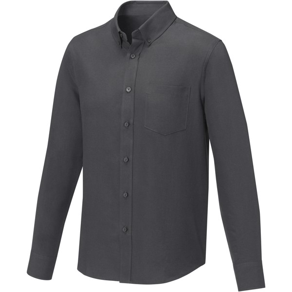 Camicia da uomo a maniche lunghe Pollux - Grigio tempesta / M