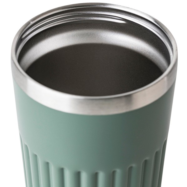 Gerecyclede roestvrijstalen reismok (400 ml) Chiara - wit