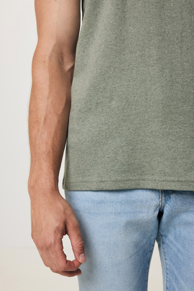 T-shirt en coton recyclé non teinté Iqoniq Manuel - Heather Green / XS
