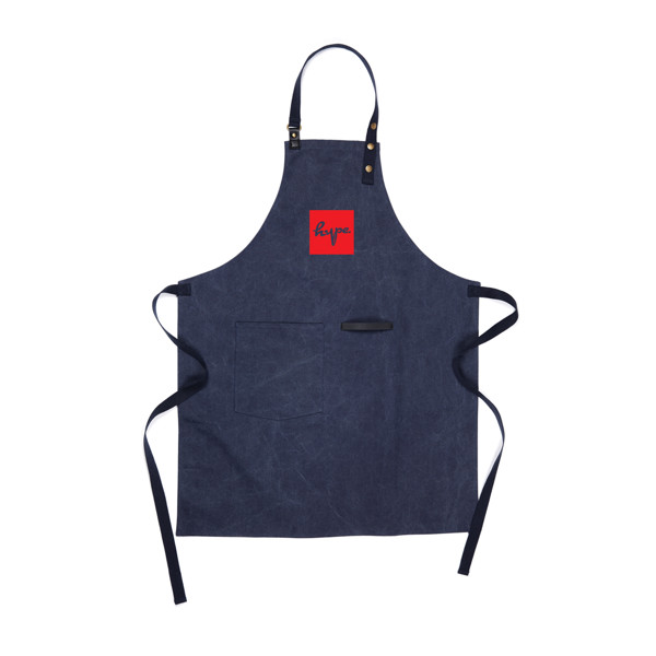 VINGA Tablier en toile recyclée GRS Tome - Bleu Marine