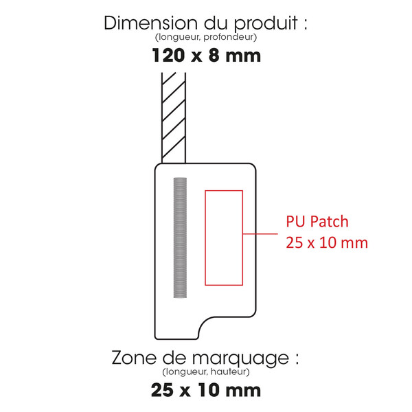 WEI - BND999 - Lanière pour téléphone RPET avec carte insérée