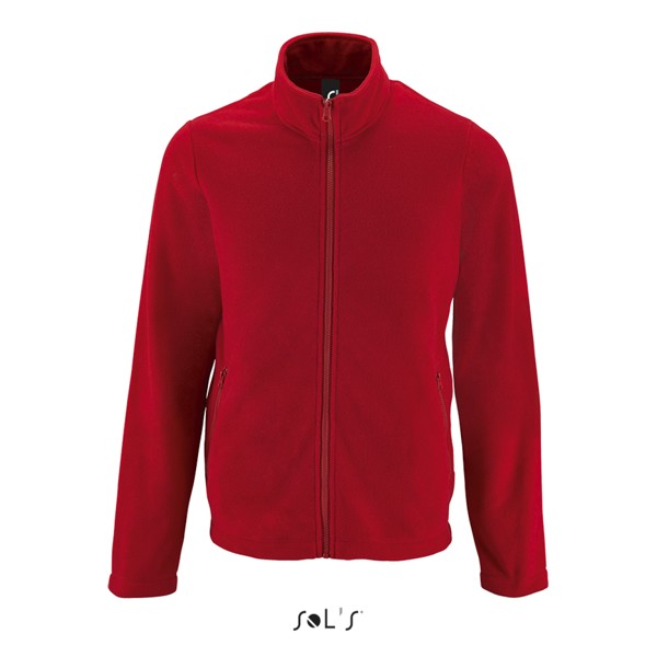 Sol's Norman Men - Plain Fleece Jacket - Red / XL