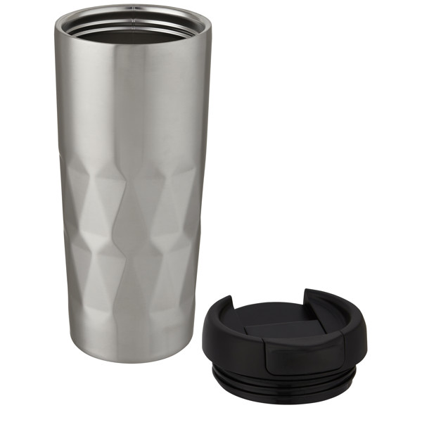 Copo isolado a vácuo em cobre de 450 ml "Prism" - Prateado
