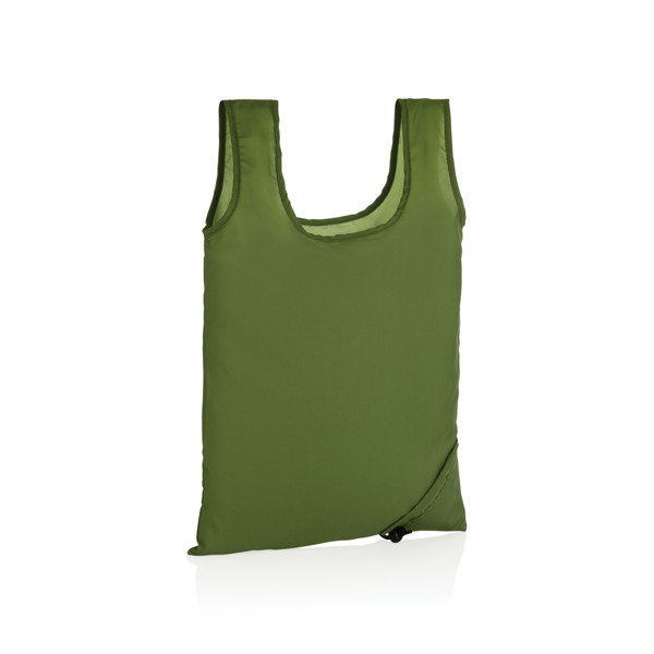 Sac shopping pliable en rPET 190T Impact AWARE™ - Vert